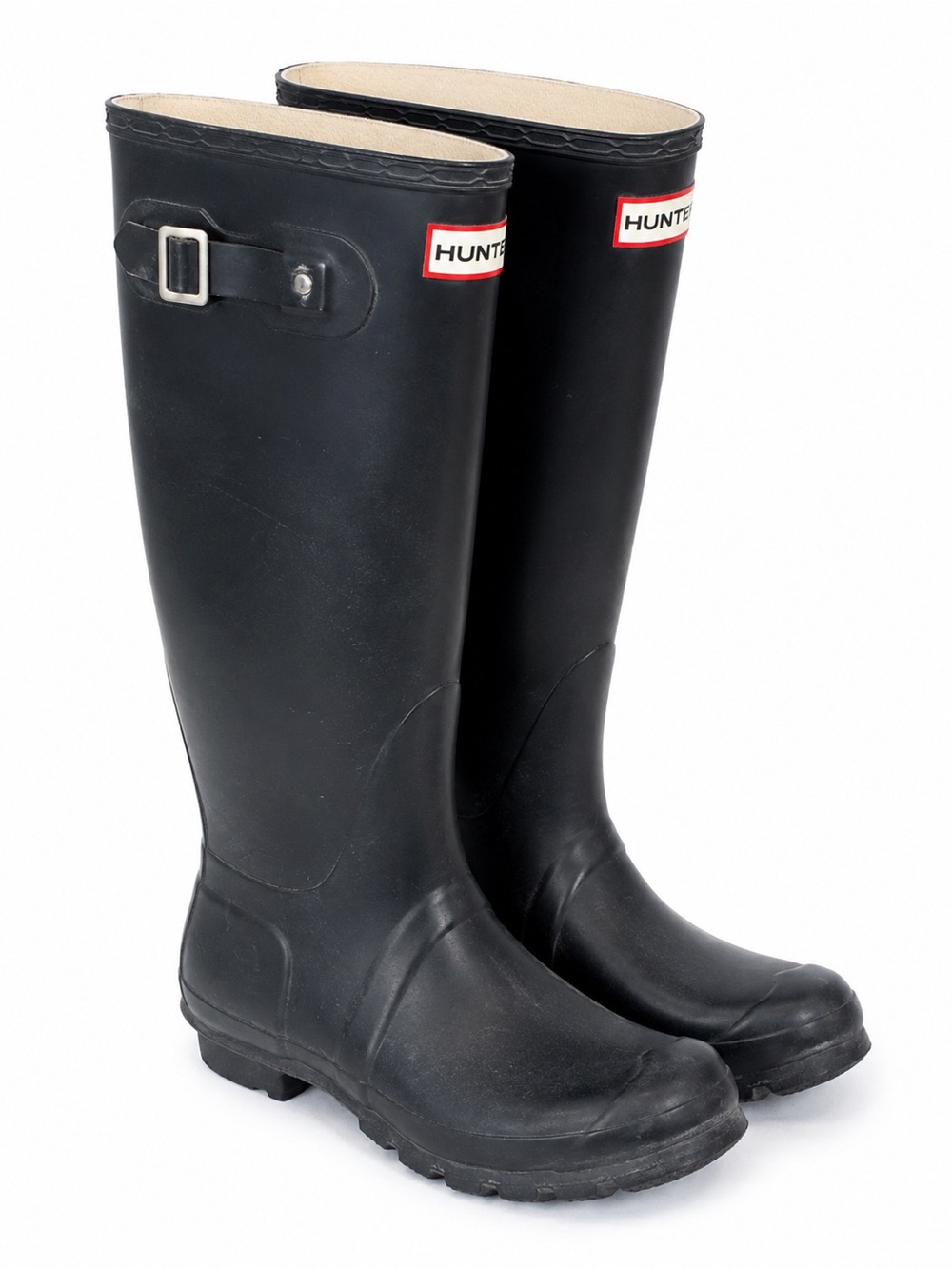 Hunter Original Tall Rain Boots Black Women’s US 7 Waterproof Size 38